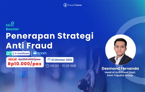 Penerapan Strategi Anti Fraud Pasartrainer