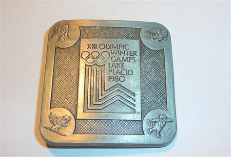 OLYMPIC WINTER GAMES XIII LAKE PLACID 1980 BELT BUC Gem