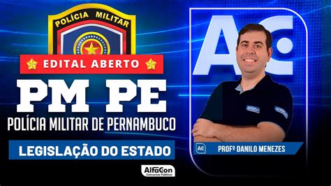 Concurso CFO PM PE Aula de Legislação do Estado de Pernambuco