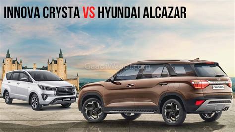 Hyundai Alcazar Vs Toyota Innova Crysta - Specifications Comparison