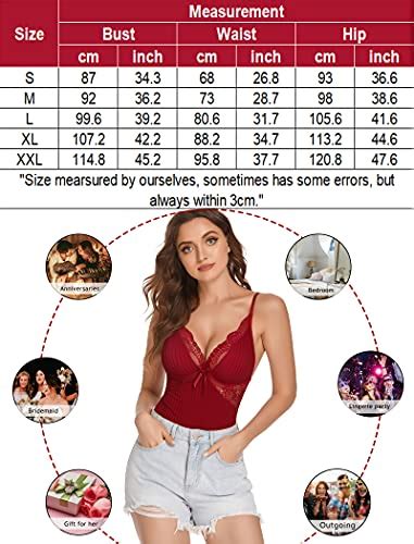 Avidlove Snap Crotch Lingerie For Women Lace Teddy One Piece Bodysuit V