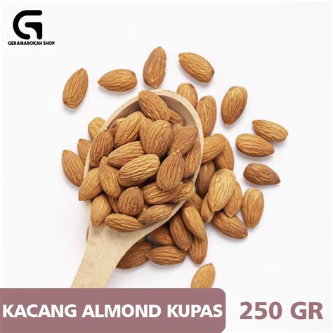 Jual Kacang Almond Kupas Panggang Original Roasted Almond Kupas