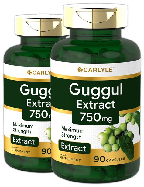 Carlyle Guggul Extract Mg Guggulsterone Capsules Supports