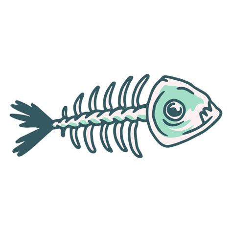 Cartoon Fish Skeleton