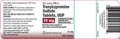 DailyMed - TRANYLCYPROMINE SULFATE tablet, film coated