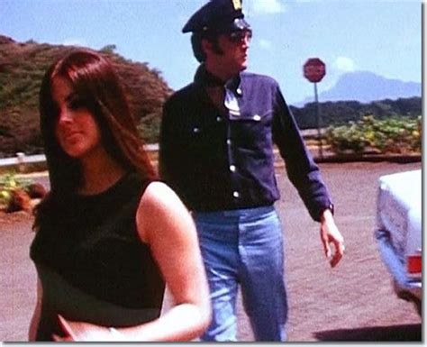 Priscilla and Elvis Presley on holiday, Hawaii - Notice Elvis wearing a ...