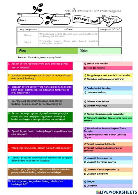 Reka Bentuk Landskap Tingkatan 2