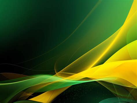 Green and yellow abstract effect background for desktop and wallpaper | Premium AI-generated image