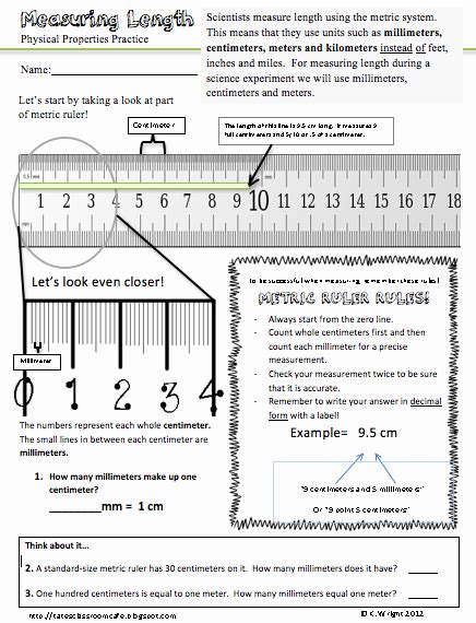 47 Reading A Metric Ruler Worksheet – Chessmuseum Template Library