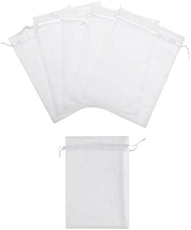 Amazon Pcs Sheer Organza Bags White Wedding Favor Bags With