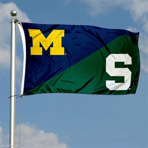 Michigan vs. Michigan State House Divided Flag - State Street Products