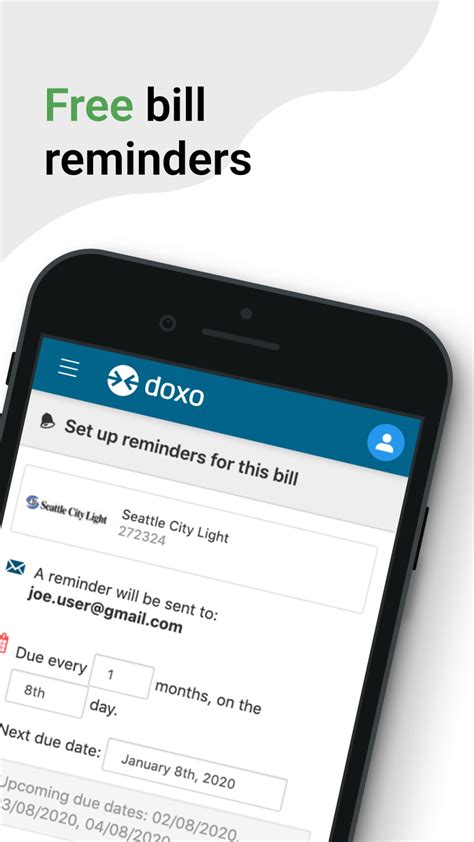 Doxo Bill Pay And Reminders Para Iphone Download