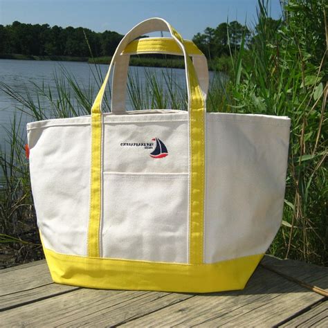 Large Canvas Boat Tote Chesapeake Bay Goods