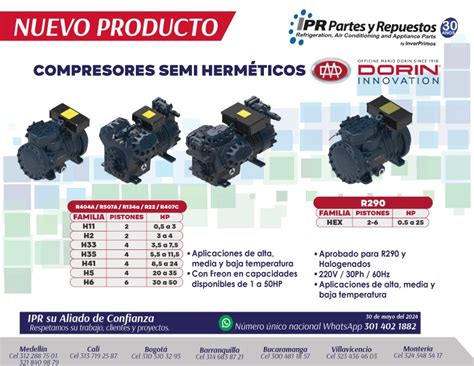 Compresores Semiherm Ticos Dorin Ipr Partes Y Repuestos De