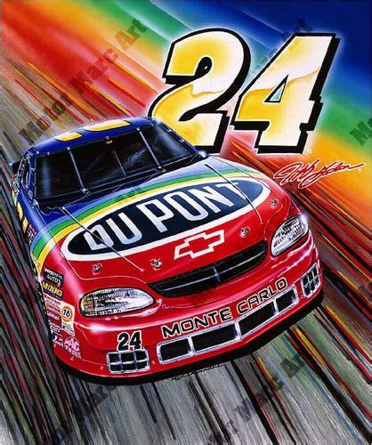 NASCAR Artwork | Jeff Gordon 24 Power | Race Car Artwork | Motor Marc