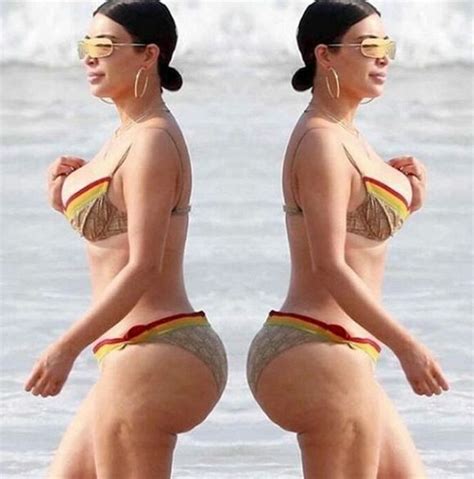 Kim Kardashian Difunden Sus Fotos En Bikini Sin Photoshop