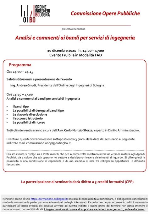 L Avv Sforza Relatore Al Seminario Della Commissione Opere Pubbliche