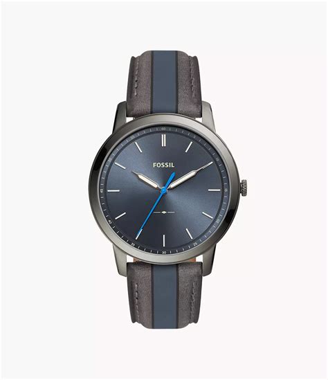 Grey Leather Strap Watch | Fossil.com