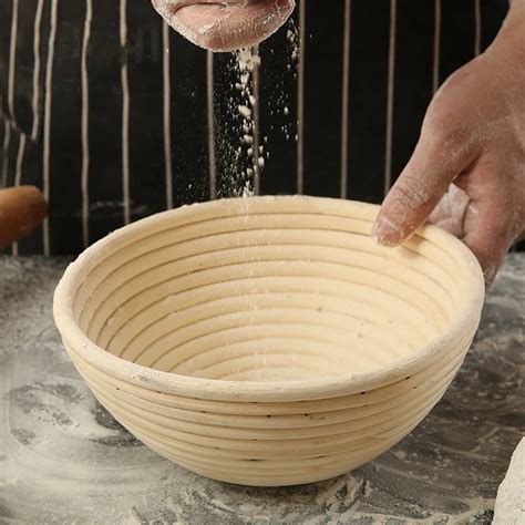 Rattan Bread Proofing Basket Natural Round Rattan Wicker Dough