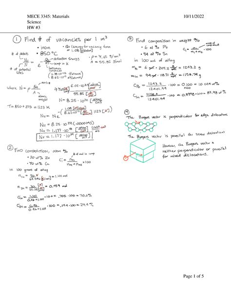 FA 22 MECE 3345 HW 3 221011 - MECE 3345 - MECE 3345: Materials Science