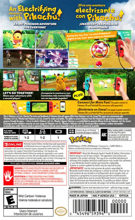 Pokemon Let S Go Pikachu Box Shot For Nintendo Switch Gamefaqs