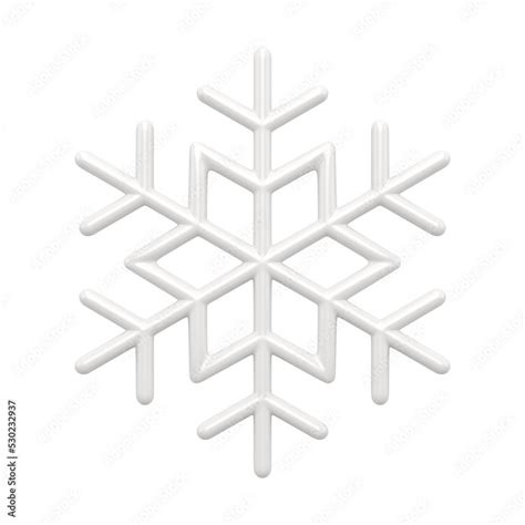 Christmas Tracery White Snowflake D Festive Interior Element With