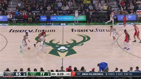 Two Point Three Point Field Goal Pelicans Bucks Nba Official