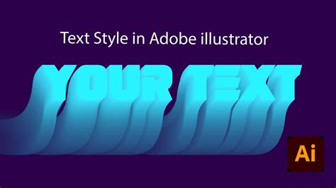 How To Create Cool Text Effects In Adobe Illustrator Youtube