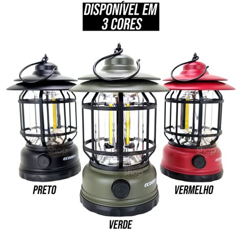 Lampi O Led Recarreg Vel Usb Camping Pesca Bateria