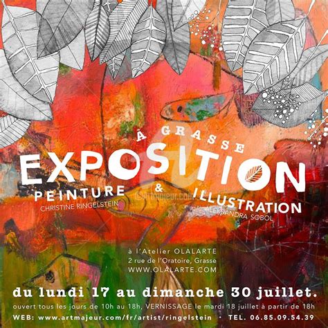 Affiche Christine Expo Juillet 2017 Grasse Peinture Par Christine