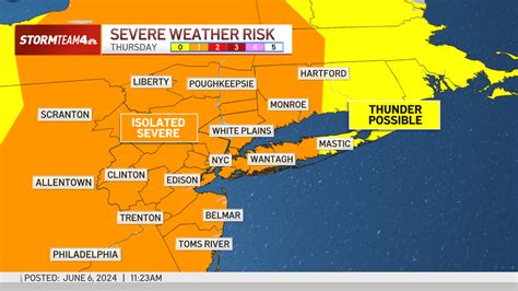 Nyc Weather Severe Thunderstorm Watch Issued For Nj Nbc New York