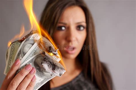 Money To Burn Stock Image Image Of Burn Money Blaze