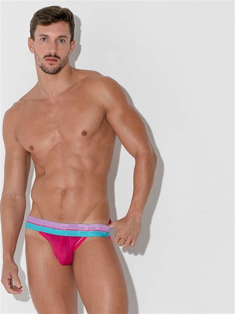 CODE 22 Bright Mesh Jockstrap Pink MAAT XL Heren Ondergoed