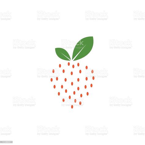 Strawberry Icon Logo Vector Illustration Stock Illustration Download