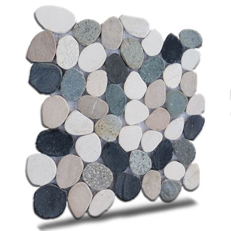 B O I Hawaii 12 X 12 Natural Stone Pebbles Mosaic Wall And Floor Tile Wayfair