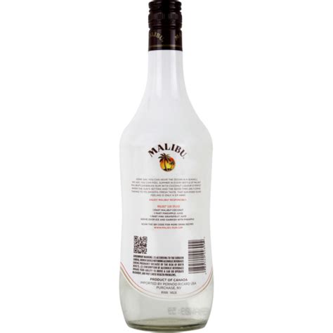 Malibu Flavored Caribbean Rum With Coconut Liqueur Ml Bottle