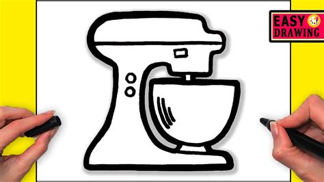 Stand Mixer Drawing How To Draw A Stand Mixer Enjoy Drawing Youtube