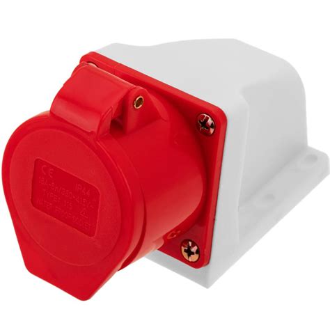 Prise Industrielle CEE Plug Femelle 3P T N 16A 415V IP44 IEC 60309 De