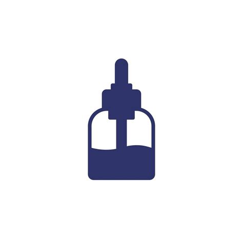 Dropper Bottle Icon On White 3374609 Vector Art At Vecteezy