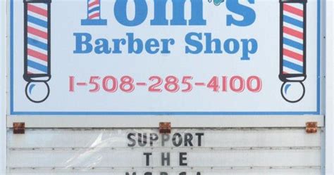 Norton Barber Shop Sign Urging Donations To Mspca Stirring Some