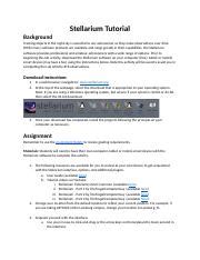 Lab Stellarium Tutorial Docx Stellarium Tutorial Background