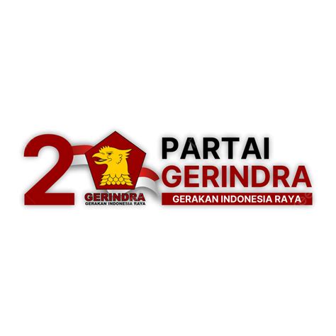 Logo Partai Gerindra Pemilihan Umum Tahun Greeting Crads No