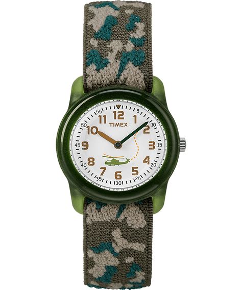 Kids Analog 29mm Elastic Camo Fabric Watch - Timex EU