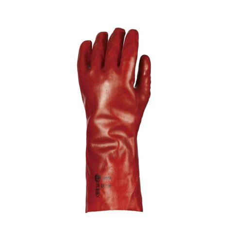 Gants Pvc Rouge Enduit Standard Cm Coverguard Taille L