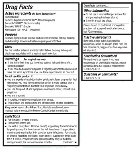 Yeast Arrest 28 Suppositories