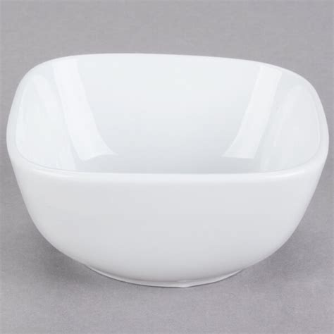 Cac Cty B Citysquare Oz Bright White Square Porcelain Bowl Case