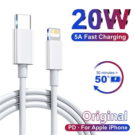 C Ble Usb De Charge Rapide D Origine Pour Apple W C Ble De Charge