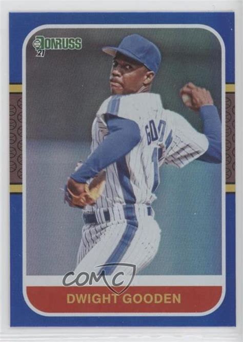 2021 Panini Donruss Retro 1987 Holo Blue 226 Dwight Gooden For Sale