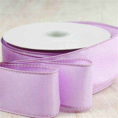 Lavender Satin Wired Ribbon Ribbon And Trims Craft Supplies