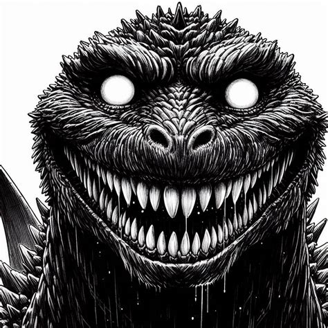 Godzilla's Smile by prehistoricpark96 on DeviantArt